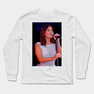 Natalie Imbruglia Performing Live In Concert Long Sleeve T-Shirt